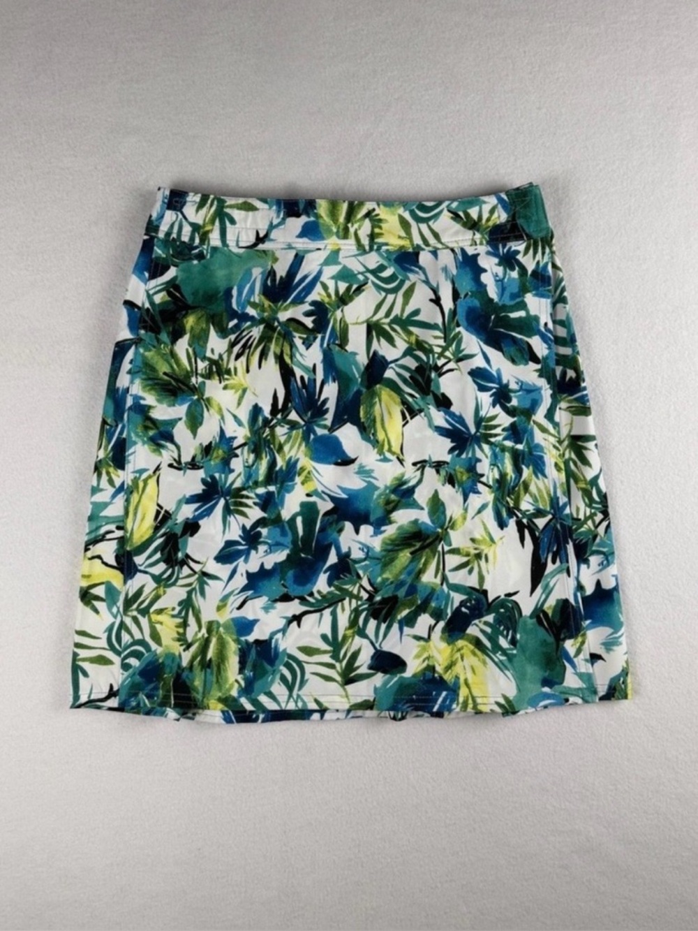 RipSkirt Women's Adjustable Wrap Hawaiian Skirt Blue Green Small